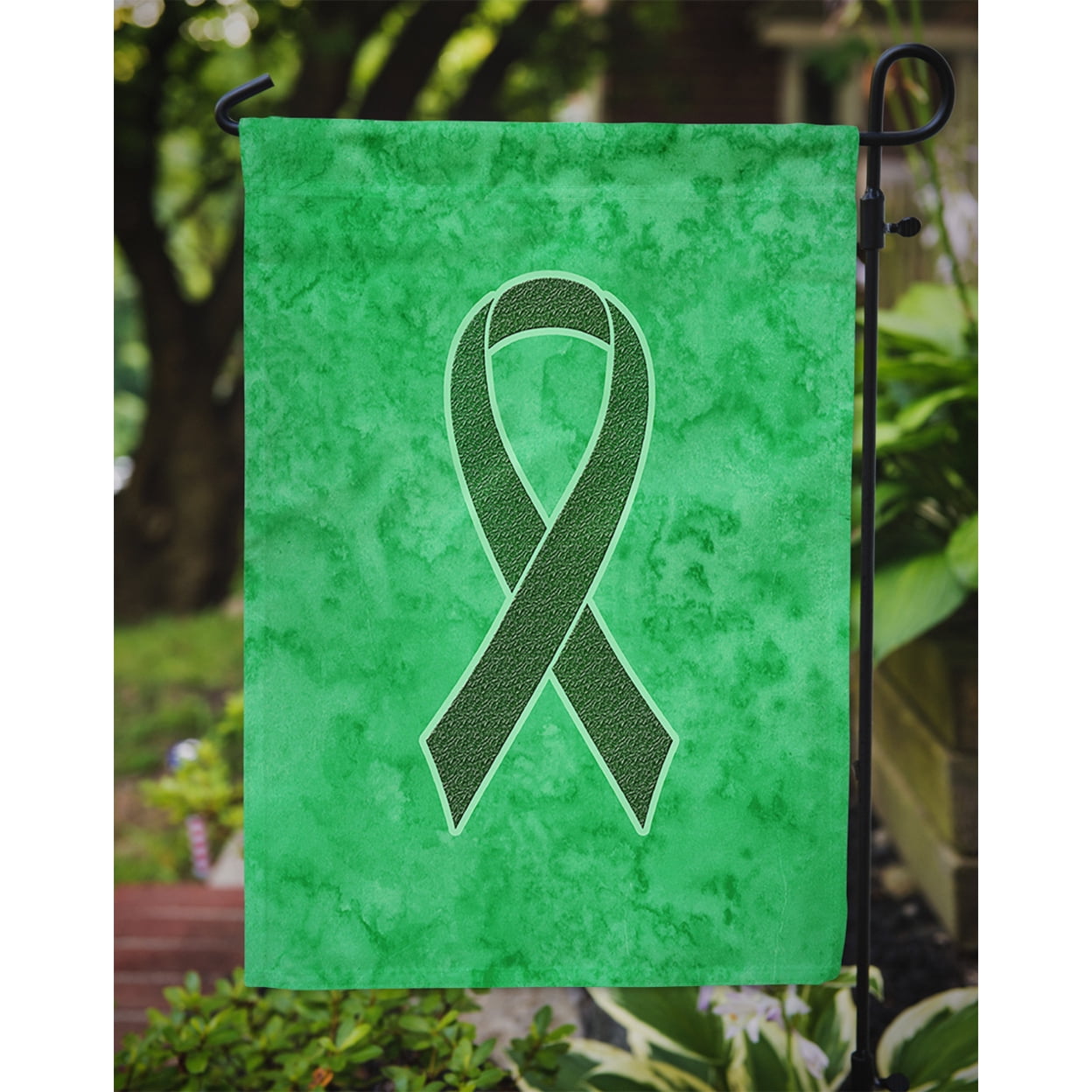 Emerald Green Liver Cancer Ribbon Photographic Print for Sale by