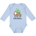 thumbnail image 3 of Inktastic My 2nd Christmas with Santa Reindeer and Tree Boys or Girls Long Sleeve Baby Bodysuit, 3 of 5