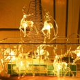 thumbnail image 4 of LED Sika Deer Light String  Tree Merry Christmas Decor For Home Happy New Year Christmas Elk-shaped Oranments Light Strip, 4 of 5