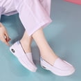 thumbnail image 2 of Zapatos de mujer Zapatos cómodos Azul polvo Cuña Plana Suela cómoda Acolchada antideslizante Moda Zapatos planos de mujer Sneakers39 Gao Jinjia LED, 2 of 2