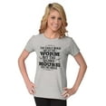 thumbnail image 4 of Early Bird Gets Worm Mouse Cheese Womens Slim Fit Graphic Tee Brisco Brands L, 4 of 5