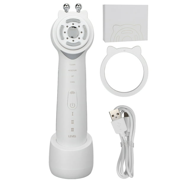 Masajeador reafirmante para levantamiento de la piel, limpieza facial ultrasónica, masajeador para rejuvenecimiento de la piel, dispositivo de belleza para limpieza facial, probado y confiable