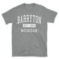 thumbnail image 1 of Barryton Michigan Classic Established Men's Cotton T-Shirt, 1 of 1