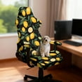 thumbnail image 3 of Xoenoiee Lemon Leaves Print Gaming Chair Cover, Stretchable Computer Office Chair Cover for Armchair, Swivel Chairs, Computer Boss Chair, Removable Chair Slipcovers with Armrest Cover, 3 of 7