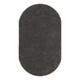 thumbnail image 2 of Unique Loom Everyday Shag Collection Area Rug - Solid (5' x 8' Oval Dark Gray), 2 of 6