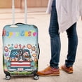 thumbnail image 4 of Happy Easter Great Dane American Flag Truck Bunny Ears Travel Luggage Cover Danes Dog Lover Gifts Suitcase Dust Protective Decor - 03001, 4 of 5