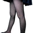 thumbnail image 3 of Faithtur Collants Résille pour Filles Tout-Petits, Collants Pailletés avec Strass, 3 of 7