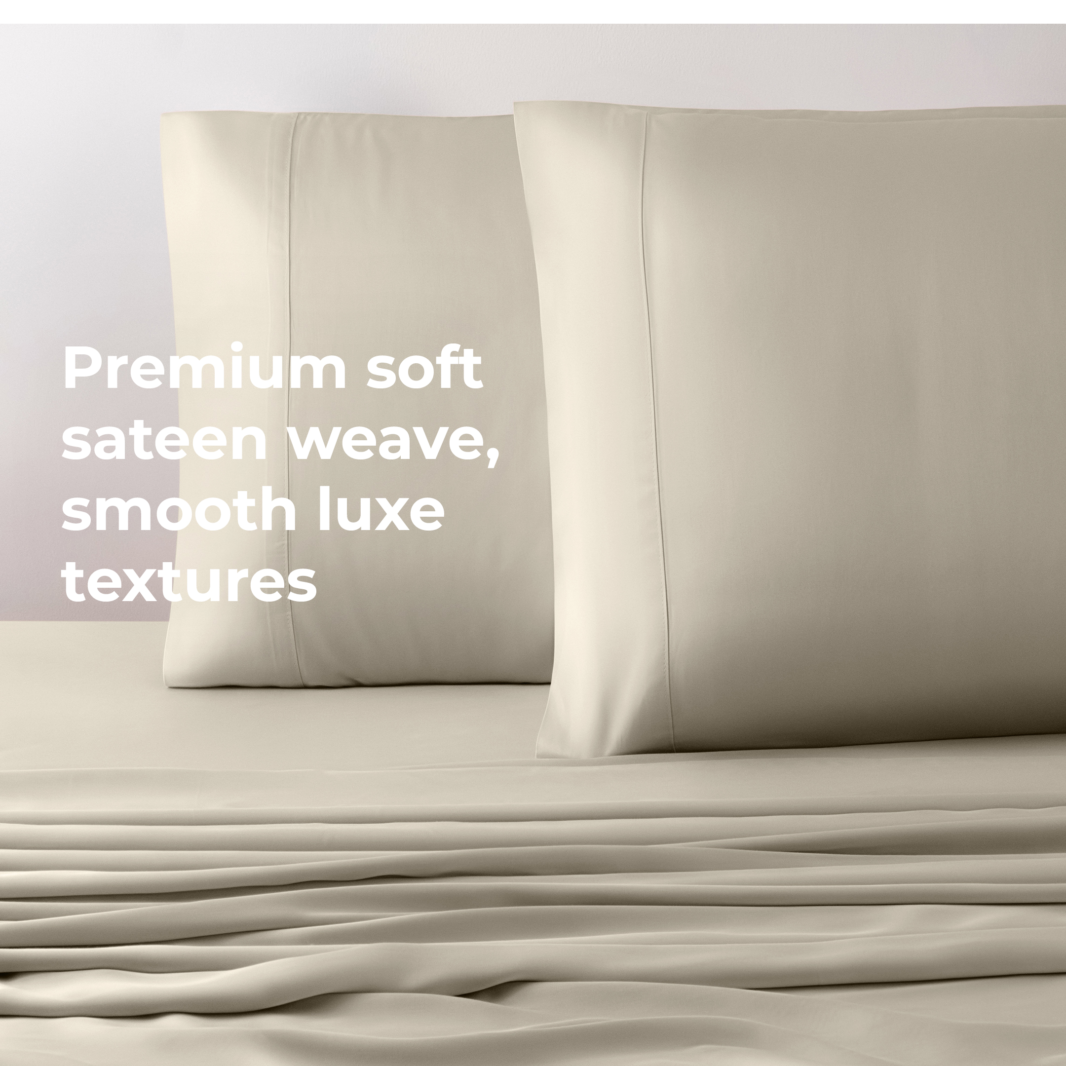 Cariloha Resort Bamboo Viscose 4-Piece Bed Sheet Set - Odor-Resistant, Sustainable, Hypoallergenic, Soft and Durable - Flat and Fitted Sheets and Two Pillowcases - California King - Coconut Milk