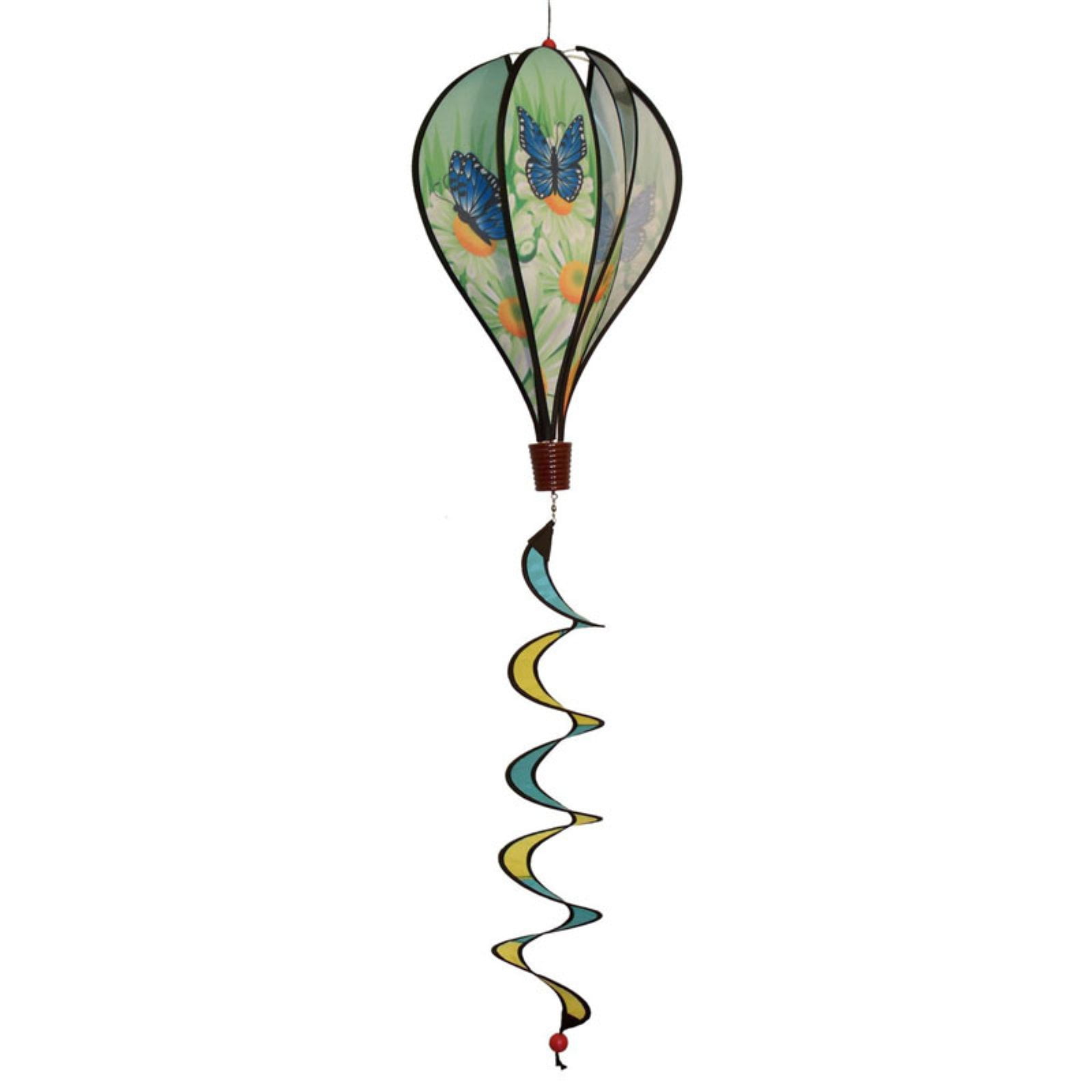 In the Breeze Blue Butterfly Hot Air Balloon Wind Spinner by In The Breeze