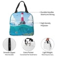 thumbnail image 4 of Easygdp Lighthouse Sea Port Bolsa Térmica Premium - Tela Oxford Impermeable, Gran Capacidad, Bolsillo Frontal, Unisex para Trabajo, Escuela, Actividades al Aire Libre y Picnics, 4 of 8