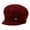 Brick Red, variant on Womens Winter Hat with Brim Cozy Warm Thick Knit Cap Stretchy Casual Cold Weather Soft Comfortable Trendy Beanie Hat