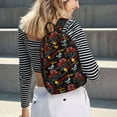 thumbnail image 4 of Lafuoo Monster Truck Pattern Canvas Backpack, Zipper Laptop Backpack Travel Bag Sports Bag Unisex-Small, 4 of 4