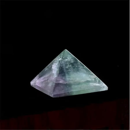 EOEMY Natural Quartz Crystal Point Tower Chakra Healing Rock Gemstone Pyramid Decor-1Pc-Rainbow Fluorite Quartz Crystal