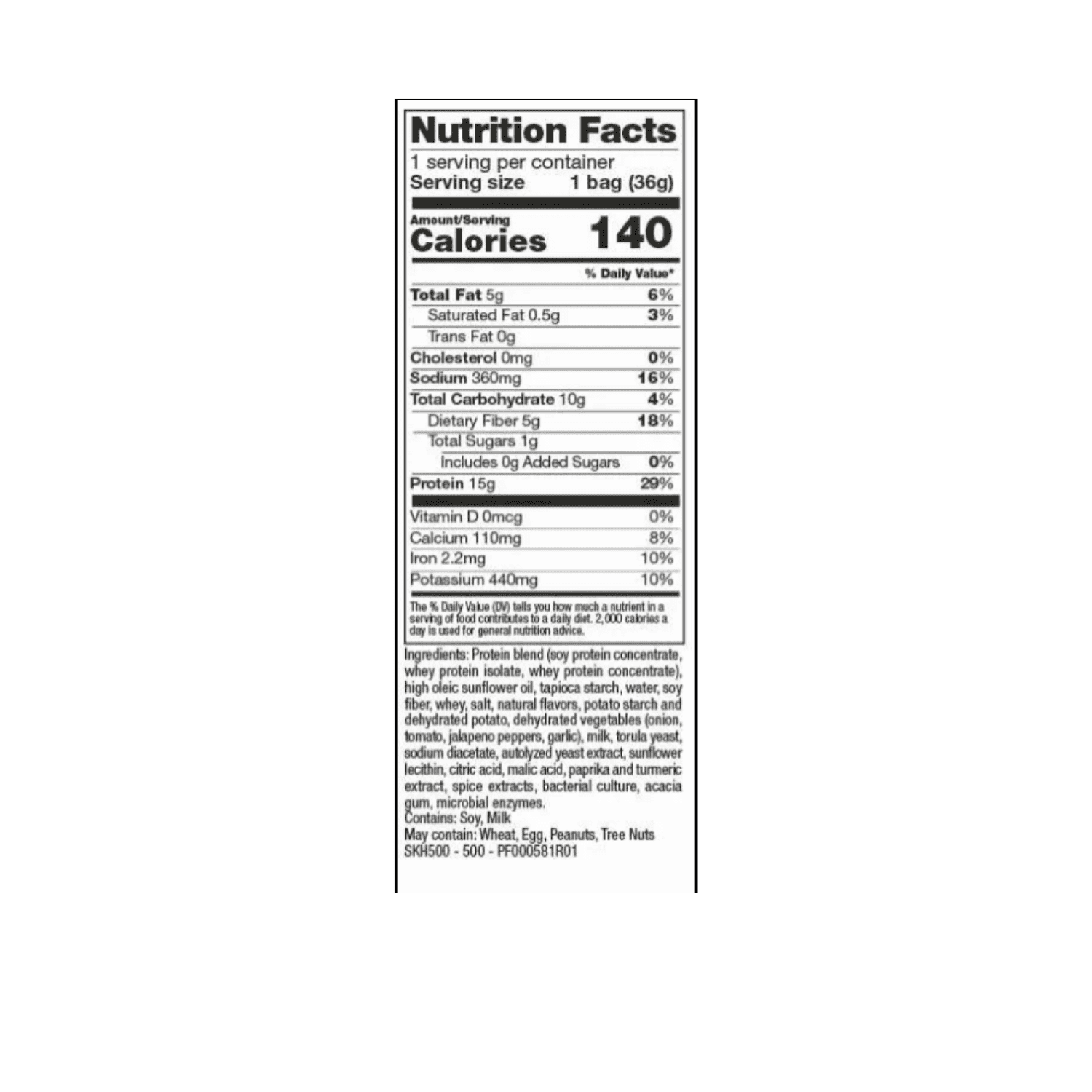 Proti Fit Proti Protein Chips, Spicy Nacho Cheese, 15g Protein, 7 Single Serving Bags