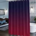 thumbnail image 5 of Purple Red Fabric Shower Curtain for Bathroom Waterproof Polyester Bath Curtain with 12 Hooks Gradient Washable Shower Curtain with Grommets 72"x72", 5 of 9