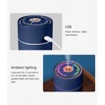thumbnail image 6 of Christmas Clearance! QLEICOM Humidifiers for Bedroom, 250ml Portable Small Cool Mist Humidifiers, USB Powered with LED Light, Humidifiers for Home Office Car Bedroom Nursery Indoor (Blue), 6 of 7