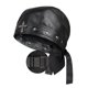 thumbnail image 1 of Gorra motera Hachapy Leather para mujer, ajustable, color negro, 1 of 6