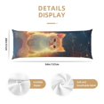 thumbnail image 2 of KLL Ultra Soft Microfiber Body Pillow Cover/Pillowcases 20"x54" with Hidden Zipper Closure-Starry Sky Constellation Cat, 2 of 5