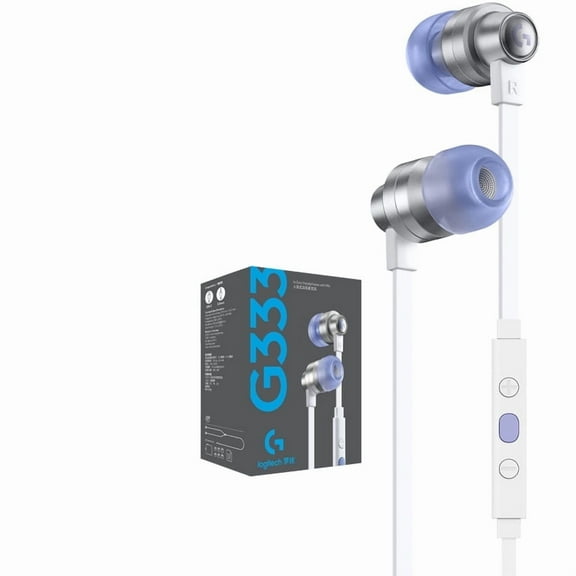 Logitech G333 In-Ear Gaming Headphones Original 3.5mm Wired Stereo Headphones For Laptop PC Gaming Sport Music