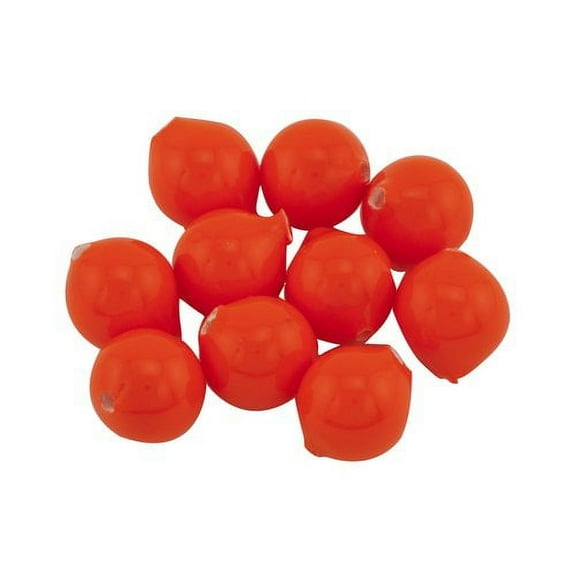 Yakima Bait Worden's Original Lil' Corky 3/8" Drift Bobbers, Flame, Size 10, 10 mm, 10 Count