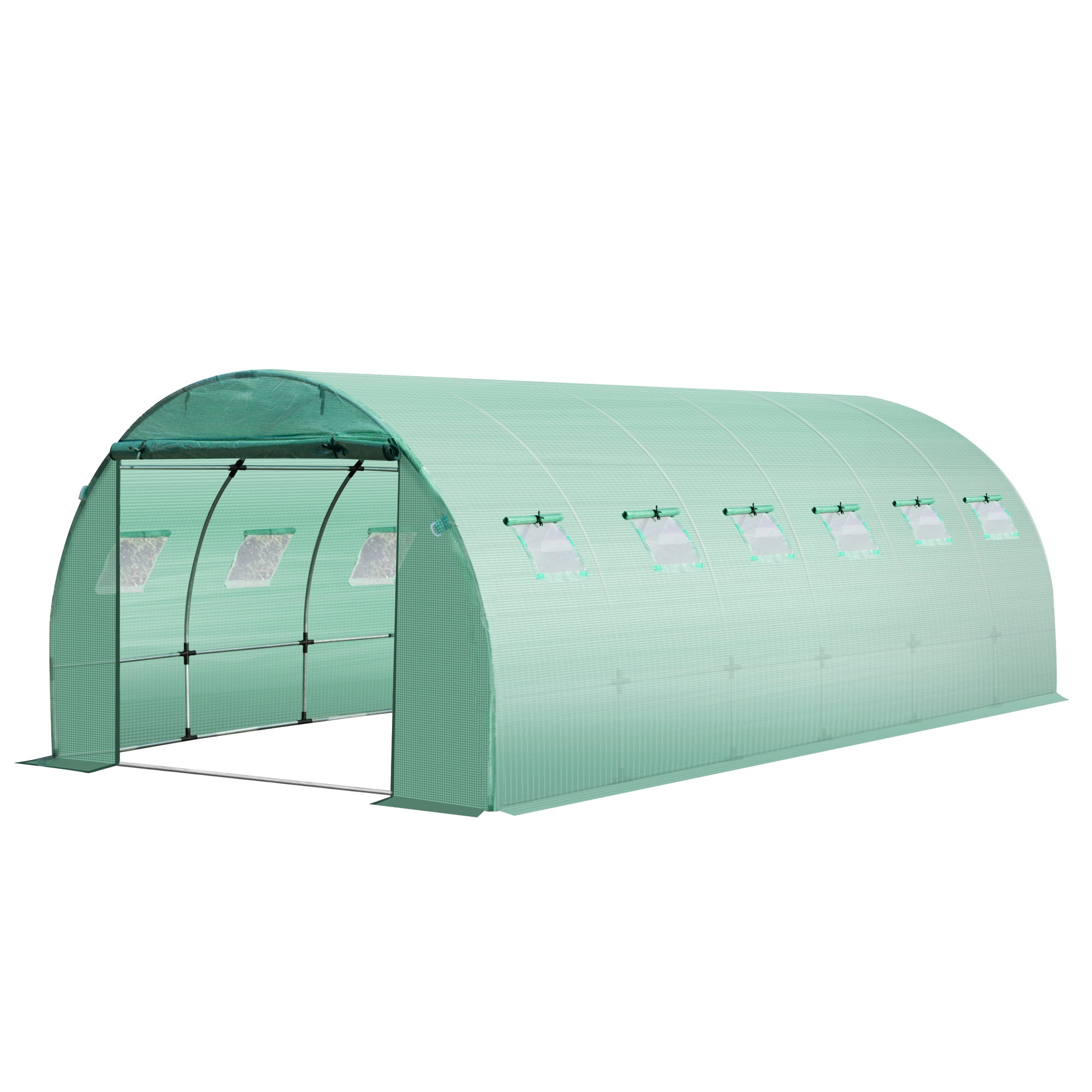 Outsunny 19.7' x 9.8' x 6.6' Greenhouse Cover Replacement, Green