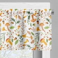 thumbnail image 3 of Ambesonne Acorn Valance Pack of 2, Mushroom Holly Berries, 54"X12", Multicolor, 3 of 5