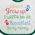 thumbnail image 4 of Inktastic Accountant Like Mommy Boys or Girls Baby Bib, 4 of 4