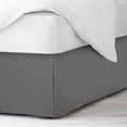 thumbnail image 3 of 600 Thread Count Egyptian Cotton Split Corner Bed Skirt – 20-Inch Drop, Tailored Fit 1-PC Bed Skirt, Full, Dark Grey, 3 of 5