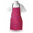 thumbnail image 3 of Magenta Apron Cute Heart Figures Valentine Days Lovers Kids Nursery Baby Love Festive Concept, Unisex Kitchen Bib Apron with Adjustable Neck for Cooking Baking Gardening, Multicolor, by Ambesonne, 3 of 3