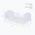 thumbnail image 4 of Dream On Me Rose 3-in-1 Convertible Toddler Bed, Greenguard Gold and JPMA Certified, Lavender Ice, 4 of 7