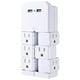 thumbnail image 1 of Protector contra Sobretensiones GE Blanco con 6 Salidas Giratorias y 2 Puertos USB, 1 of 8