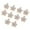 White, variant on EHJRE 10Pcs Enamel Flower Charms Pendants for Jewelry Making Bracelets DIY Black