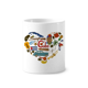 thumbnail image 1 of Cuba amor corazon Landscap bandera nacional Titular de cepillo de dientes de cerámica taza de regalo pluma blanco taza 350ml, 1 of 2