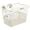 Eggshell, variant on Apollo Detachable Front Bike Basket Steel Half-Mesh with Integrated Detachable Hooks and Built-In Handle, Easy Assembly and Portability for Bicycles