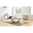 thumbnail image 3 of Steve Silver Corvus White Marble Top Cocktail Table, 3 of 6