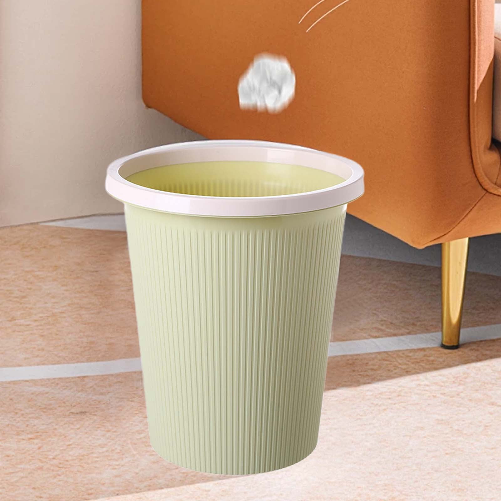 Tahtuvzn School Cleaning Gadgets Garbage Can Trash Pressure Wastebaskets for Bathroom Bedroom Office Kitchen Small Space Living Bin