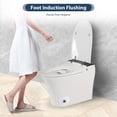 thumbnail image 4 of Smart Toilet with Heated Seat - Tankless One-Piece Design with Foot Sensor Flush & Night Light, 4 of 12