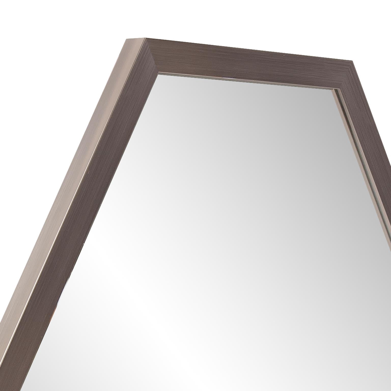 Tyler Dillon Graphite Foil Hexagonal Wall Mirror - 30"W x 30"H