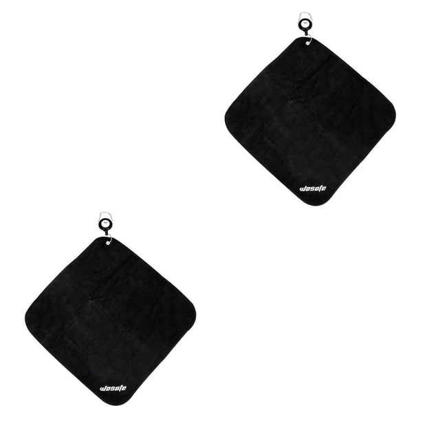 Toalla de golf de microfibra Naiovety 30x30 cm 2piezas Negro