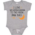 thumbnail image 3 of Inktastic I Love My Little Sister to the Moon and Back Boys or Girls Baby Bodysuit, 3 of 5