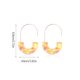 thumbnail image 4 of Pendientes colgantes multicolor liso semicírculo acrílico mujer pendiente regalo de aniversario elegante gancho para la oreja boda playa blanco Ropa, zapatos y accesorios Miscelánea Amarillo Qarigey AP010380-04, 4 of 6