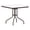 Bronze, variant on Bowery Hill 31.5" Square Metal Table with Glass Top in Silver