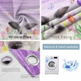 thumbnail image 2 of Purple Easter Blackout Curtains for Bedroom, Spring Botanical Floral Rabbit Butterfly Thermal Insulated Kitchen Drapes with Grommets, Light Blocking Window Treatment, 2 Panels 52" x 84", 2 of 7