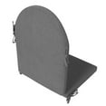 thumbnail image 3 of Costaelm Paradise Outdoor Adirondack Chair Seat and Back Cushion, Gray, 3 of 7