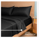 thumbnail image 2 of Juego De Sábanas Matrimonial 100% Microfibra Modelo Negro, 2 of 4