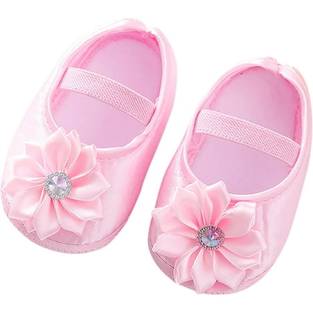 

QWZNDZGR Baby Girls Ballet Dress Shoes Mary Jane Infant Baby Walking Shoes Moccasins Low Heel Ballet Flats for Little Kids