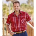 thumbnail image 2 of Atlas For Men Mens Checked Short-Sleeved Shirt, 2 of 3