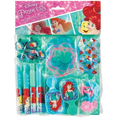 - The Little Mermaid Mega Mix Birthday Party Favor Pack, 48pc
