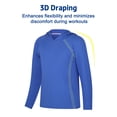 thumbnail image 3 of BIG ELEPHANT Paquete de 2 Sudaderas Atléticas para Niños - Absorción de Humedad, Ventilación de Malla, Camisetas de Rendimiento de Manga Larga de Secado Rápido, Tallas XS-XXL, 3 of 6