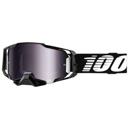 100% 50710-001-02 / 50005-00001 Armega Goggle Black Frame/Silver Mirror Lens